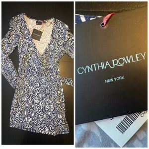 Cynthia Rowley printed wrap dress